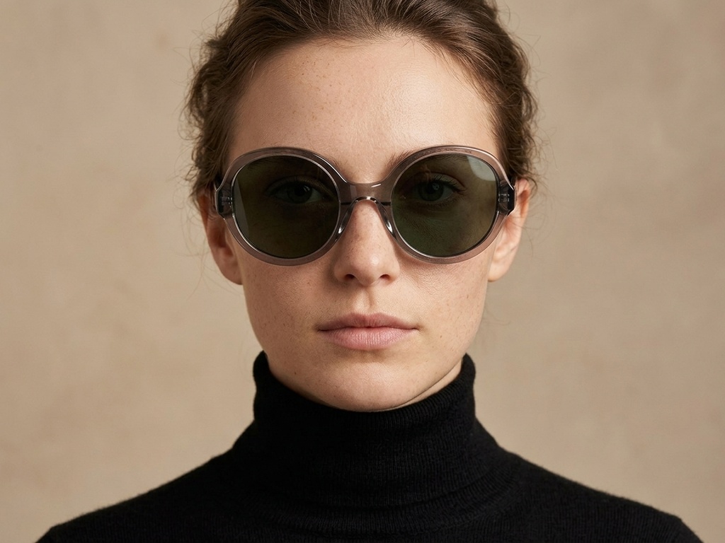 BS2607-0432_Grey_Oval_Acetate_sunglasses-tryon_female