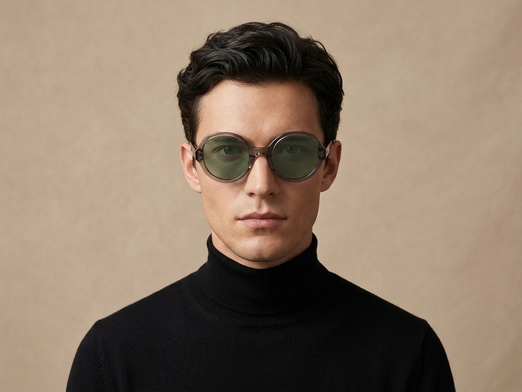 BS2607-0432_Grey_Oval_Acetate_sunglasses-tryon_male