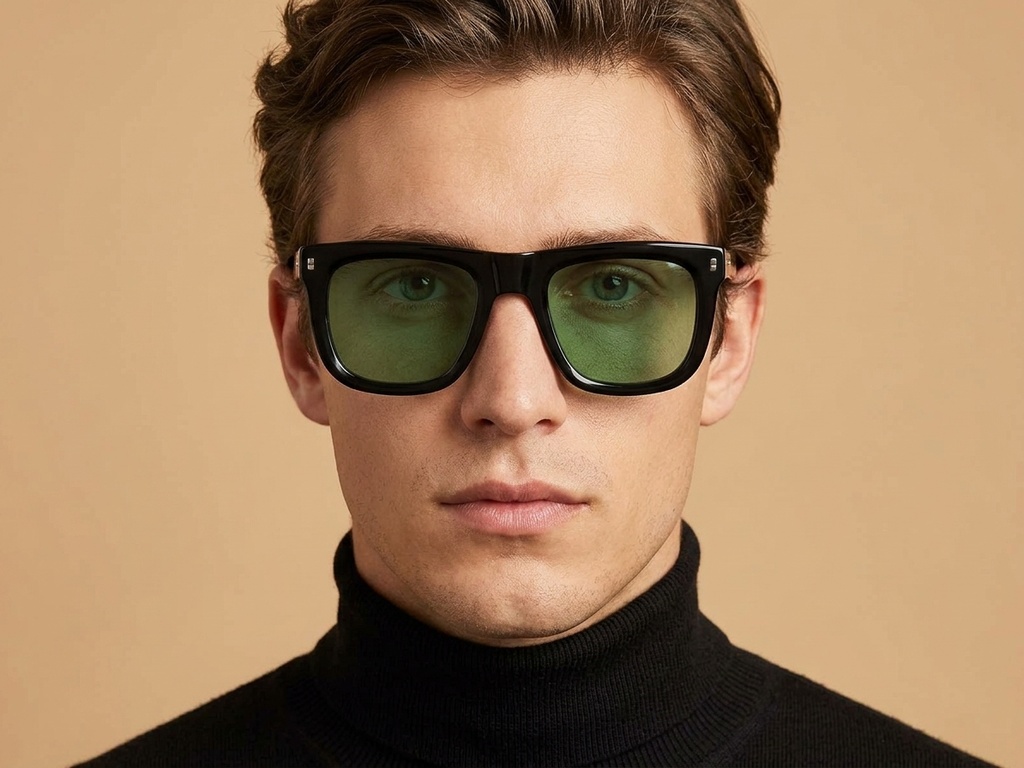 BS2607-0434_Black_Rectangular_Acetate_sunglasses-tryon_male