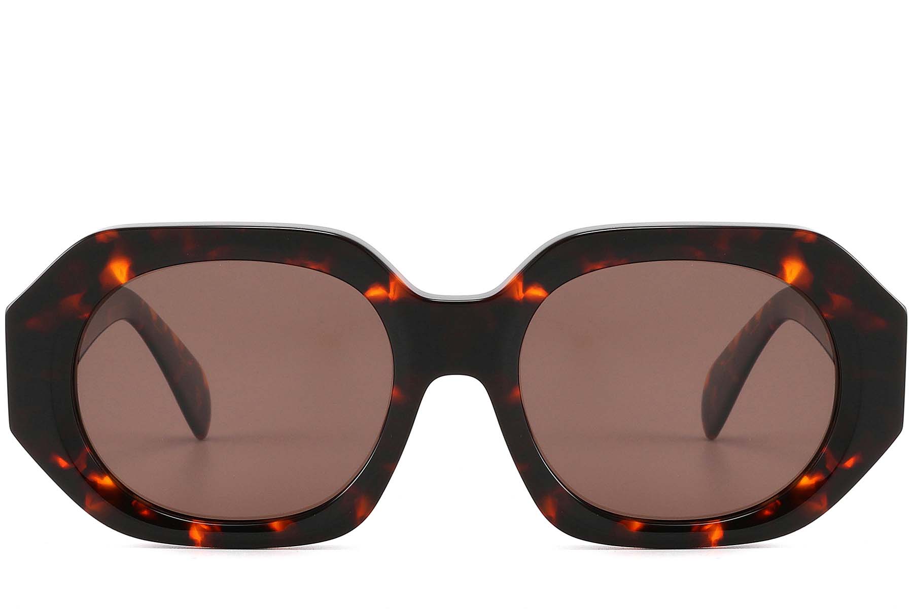 BS2607-0438_Tortoiseshell_Geometric_Acetate_sunglasses_front