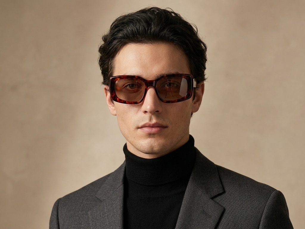 BS2607-0439_Tortoiseshell_Rectangular_Acetate_sunglasses-tryon_male