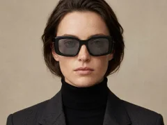 BS2607-0440_Black_Rectangular_Acetate_sunglasses-tryon_female