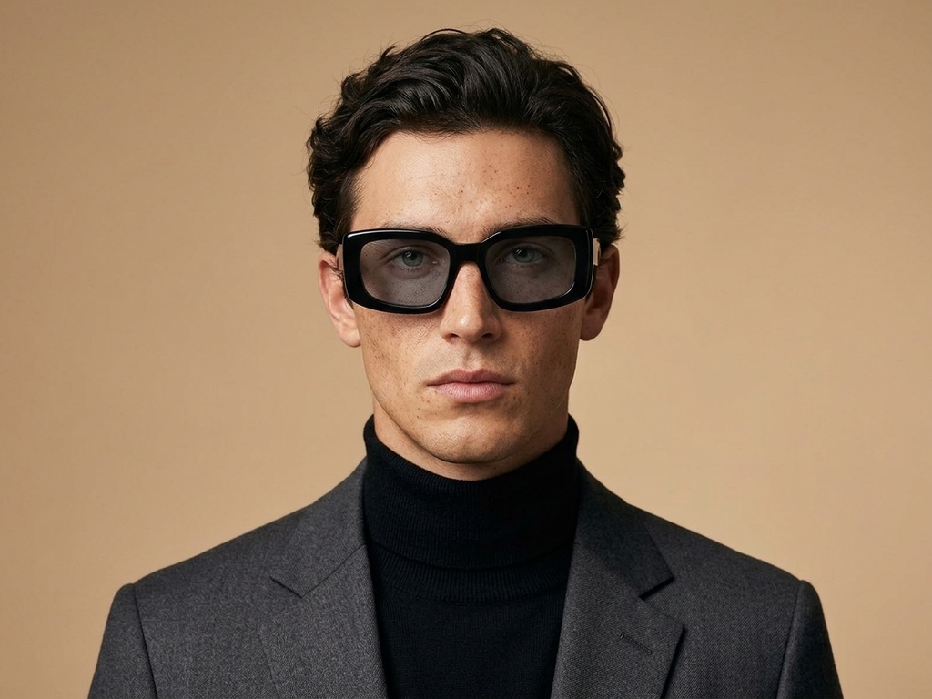 BS2607-0440_Black_Rectangular_Acetate_sunglasses-tryon_male