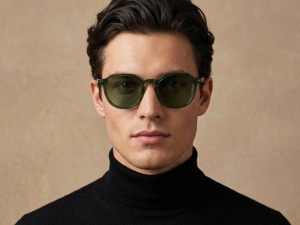 BS2607-0448_Green_Oval_Acetate_sunglasses-tryon_male