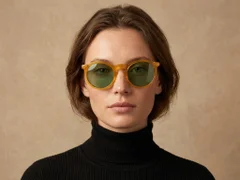BS2607-0451_Yellow_Round_Acetate_sunglasses-tryon_female