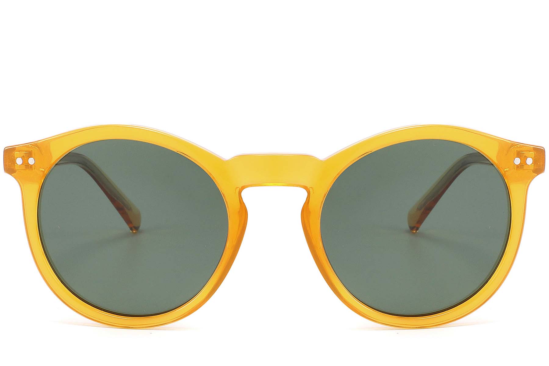 BS2607-0451_Yellow_Round_Acetate_sunglasses_front