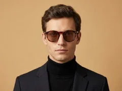 BS2607-0452_Tortoiseshell_Round_Acetate_sunglasses-tryon_male