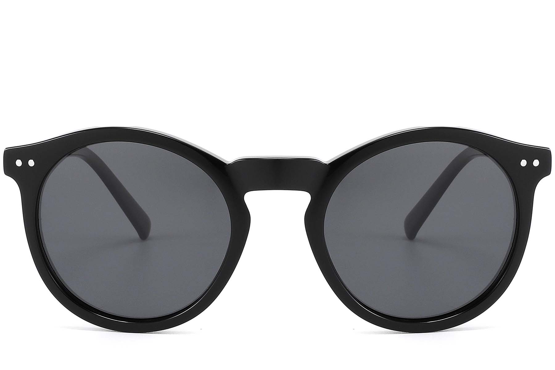 BS2607-0453_Black_Round_Acetate_sunglasses_front