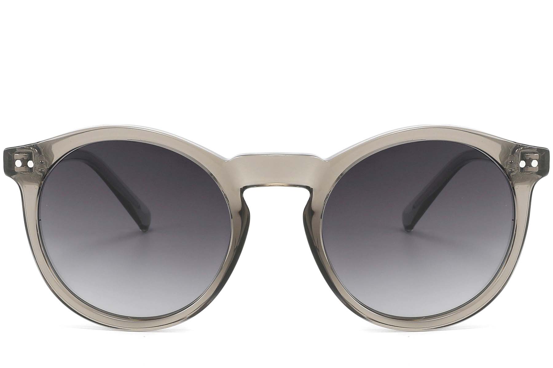 BS2607-0454_Grey_Round_Acetate_sunglasses_front