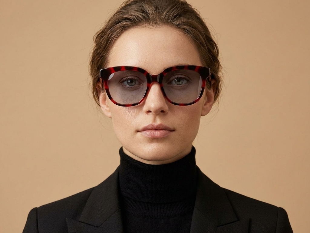 BS2607-0461_Red_Rectangular_Acetate_sunglasses-tryon_female