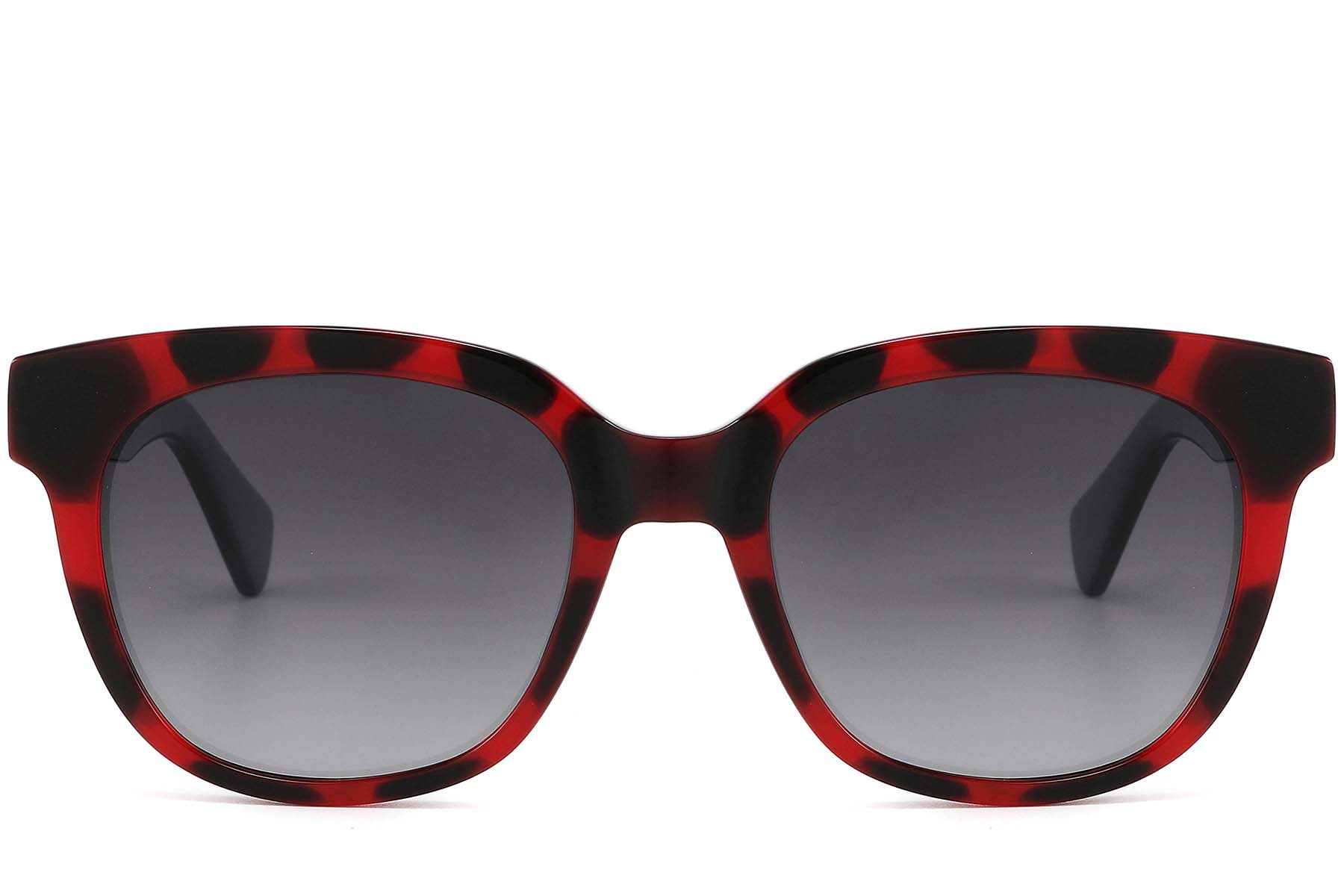 BS2607-0461_Red_Rectangular_Acetate_sunglasses_front