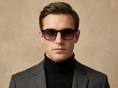 BS2607-0462_Red_Rectangular_Acetate_sunglasses-tryon_male