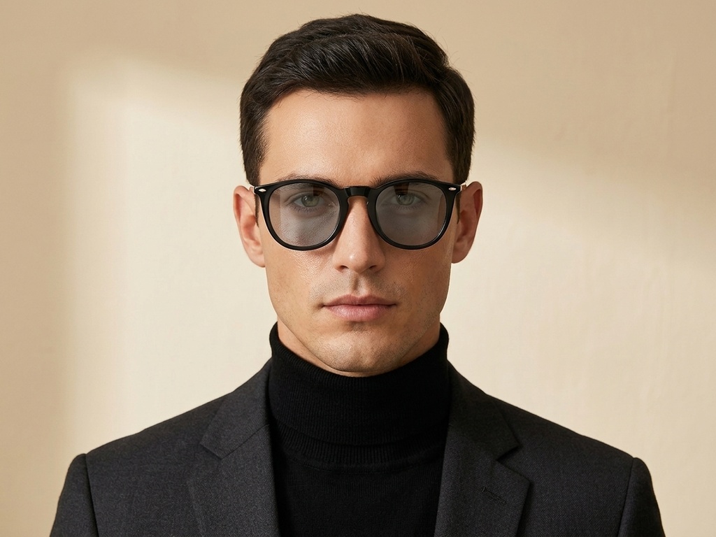 BS2607-0468_Black_Oval_Acetate_sunglasses-tryon_male