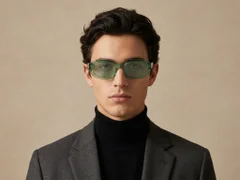 BS2607-0469_Green_Rectangular_Acetate_sunglasses-tryon_male