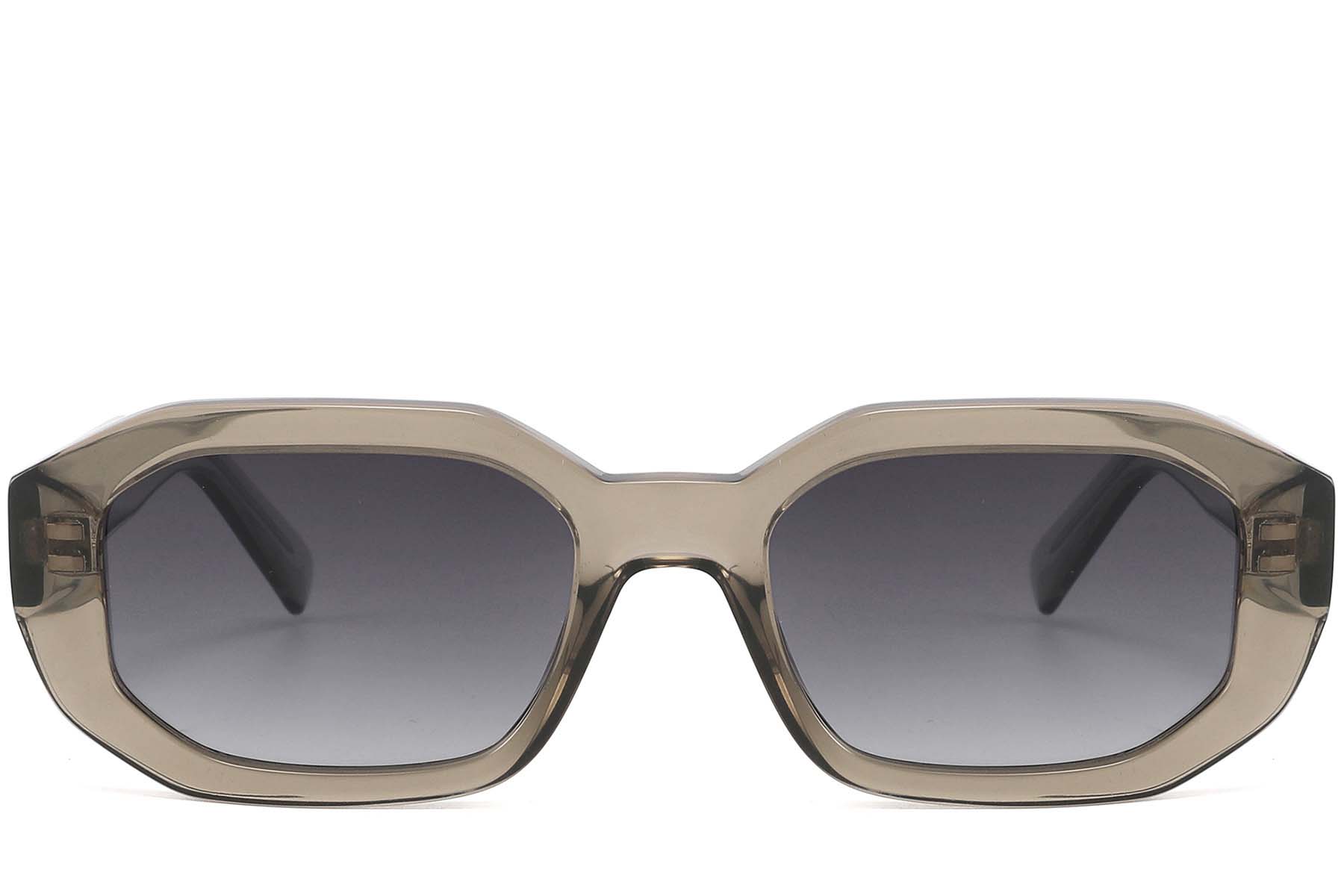 BS2607-0470_Grey_Rectangular_Acetate_sunglasses_front