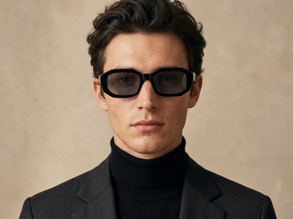 BS2607-0472_Black_Rectangular_Acetate_sunglasses-tryon_male