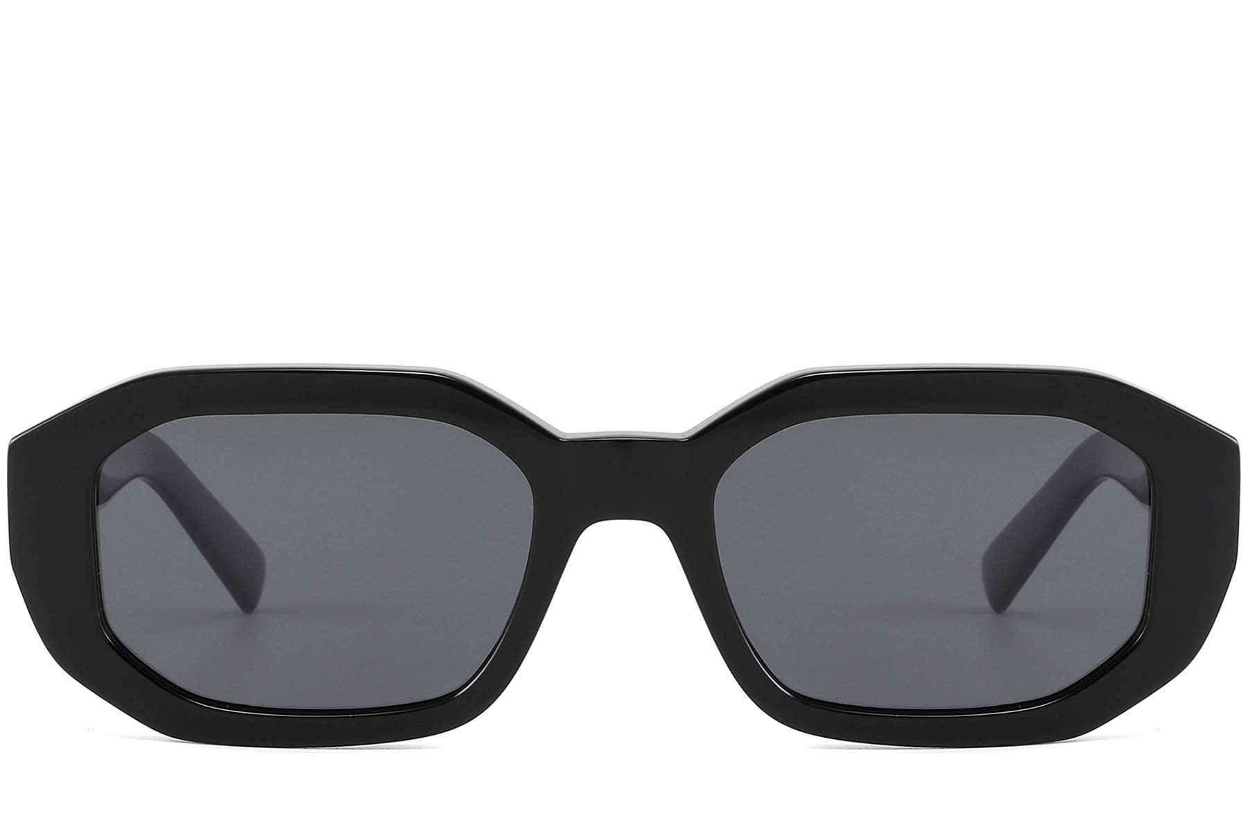 BS2607-0472_Black_Rectangular_Acetate_sunglasses_front