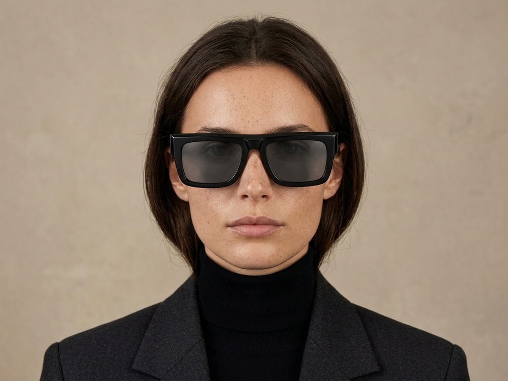 BS2607-0474_Black_Rectangular_Acetate_sunglasses-tryon_female