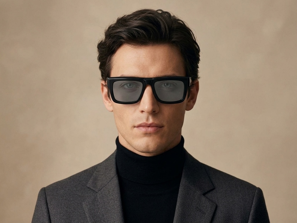 BS2607-0474_Black_Rectangular_Acetate_sunglasses-tryon_male