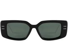 Rectangular Black Acetate Sunglasses #BS2607-0476