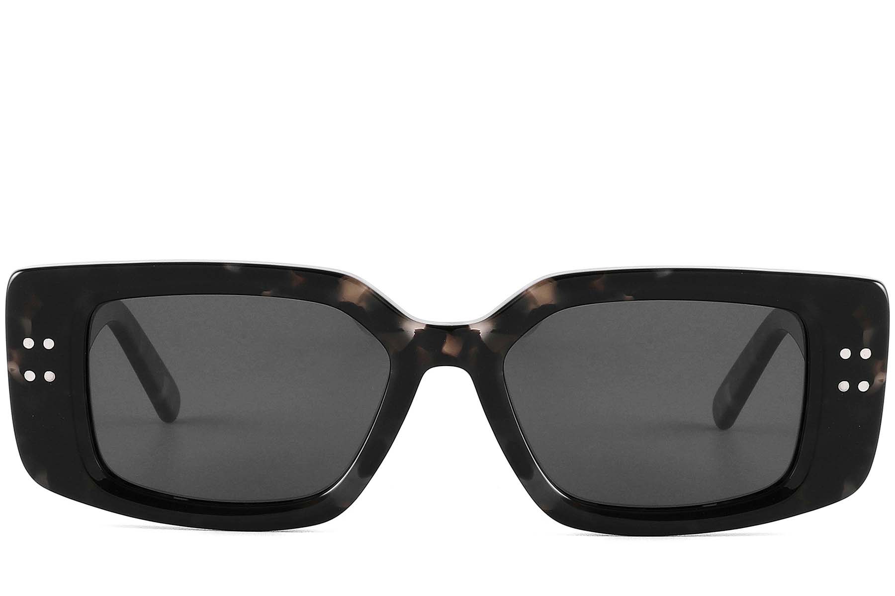 BS2607-0478_Black_Rectangular_Acetate_sunglasses_front