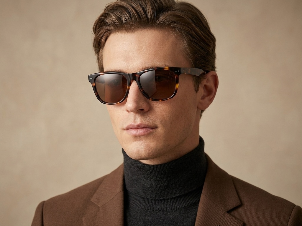 BS2607-0481_Tortoiseshell_Rectangular_Acetate_sunglasses_corner-tryon_male