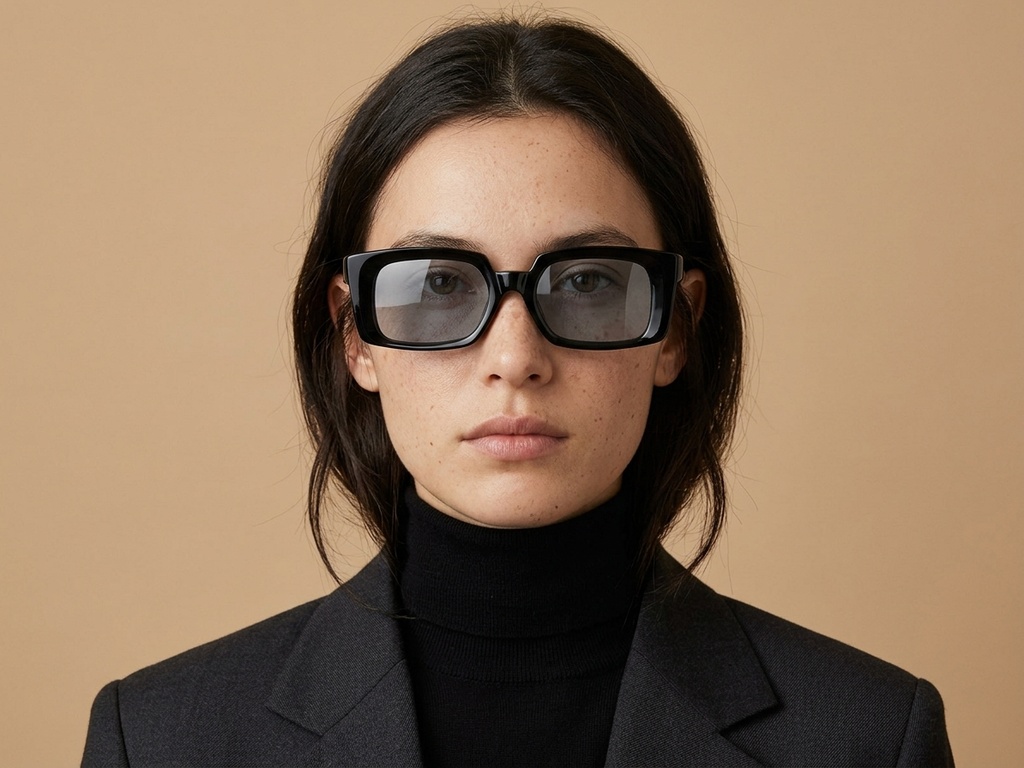 BS2607-0485_Black_Rectangular_Acetate_sunglasses_corner-tryon_female