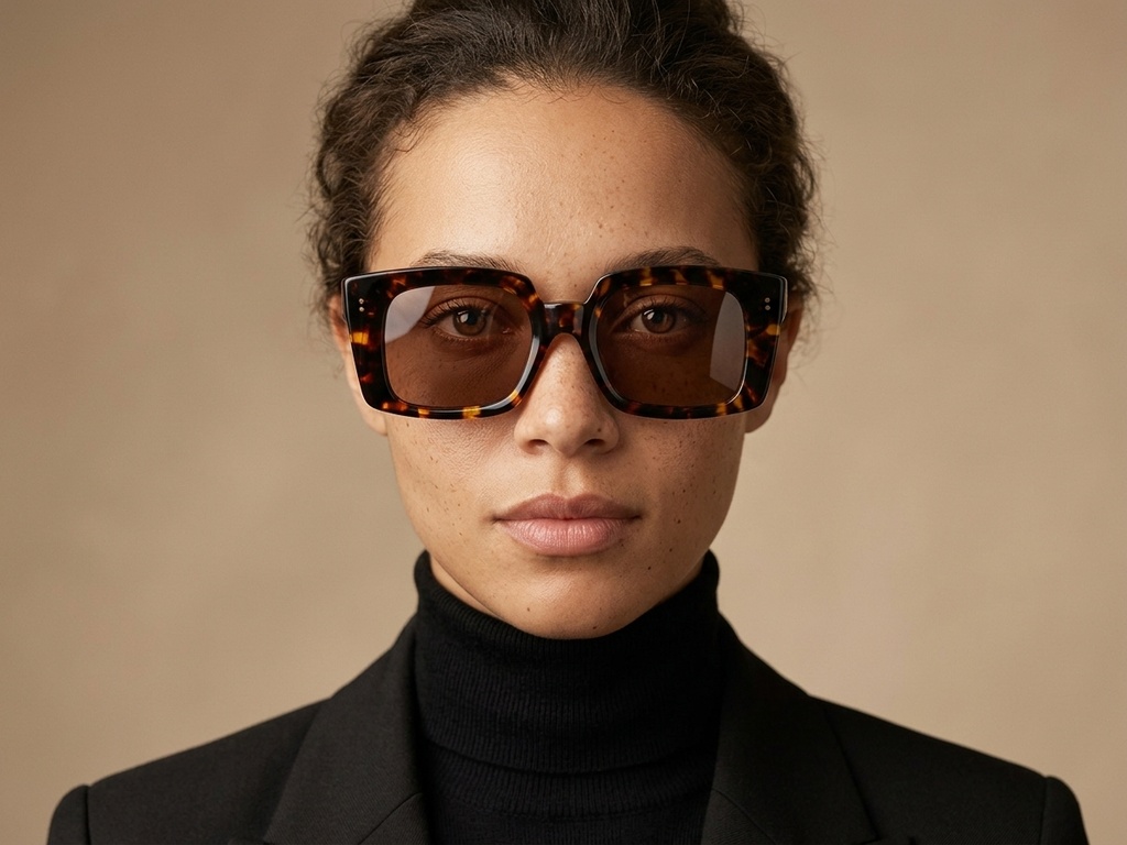 BS2607-0486_Tortoiseshell_Rectangular_Acetate_sunglasses_corner-tryon_female