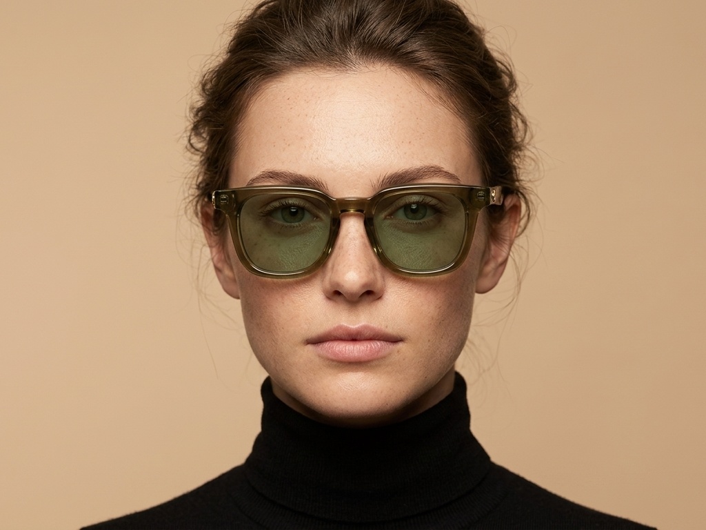 BS2607-0490_Green_Rectangular_Acetate_sunglasses_corner-tryon_female