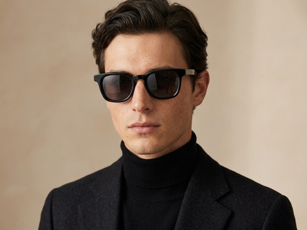 BS2607-0491_Black_Rectangular_Acetate_sunglasses-tryon_male