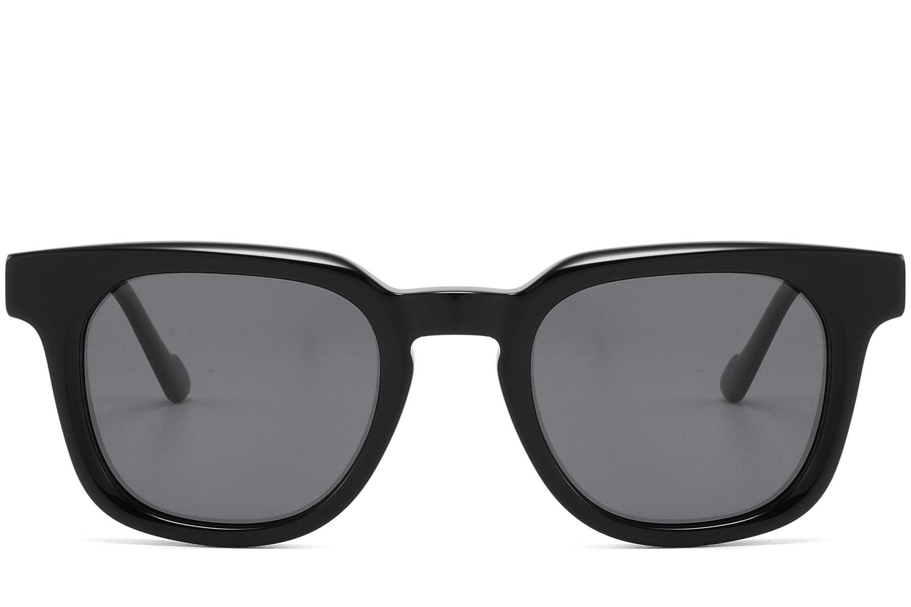 BS2607-0491_Black_Rectangular_Acetate_sunglasses_front