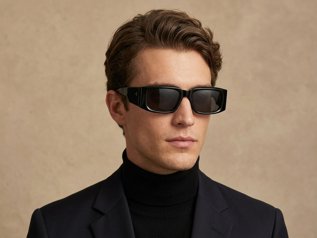 BS2607-0494_Black_Rectangular_Acetate_sunglasses_corner-tryon_male