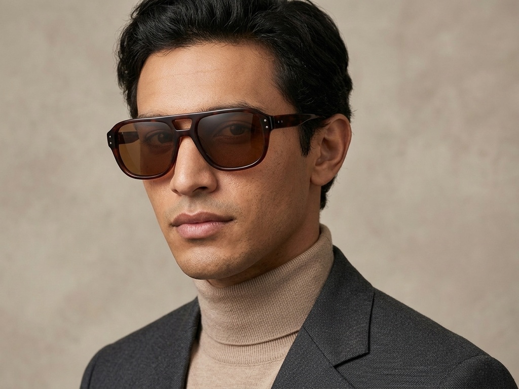 BS2607-0500_Tortoiseshell_Aviator_Acetate_sunglasses_corner-tryon_male