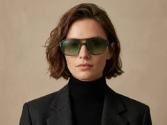 BS2607-0501_Green_Aviator_Acetate_sunglasses-tryon_female