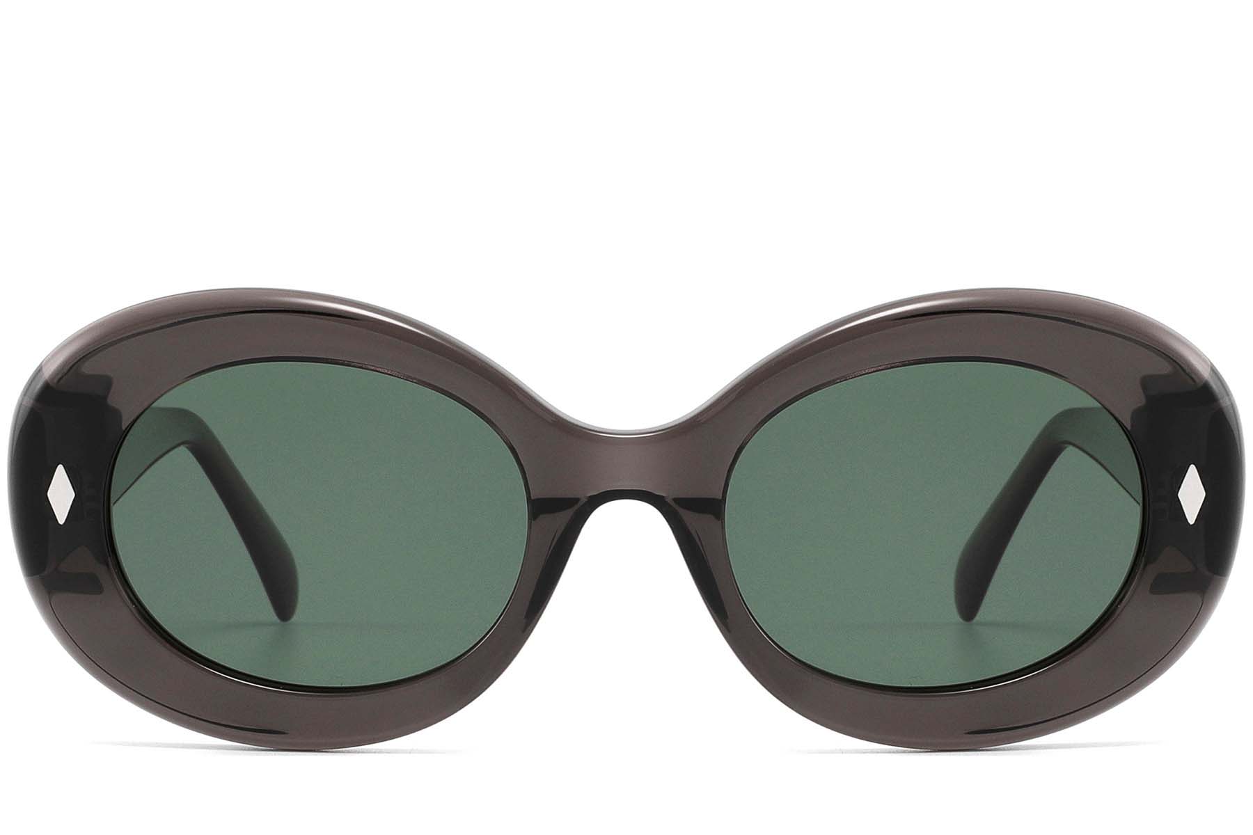 BS2607-0506_Grey_Oval_Acetate_sunglasses_front