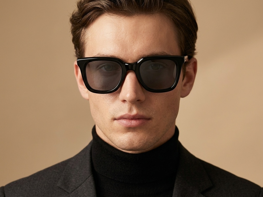 BS2607-0517_Black_Rectangular_Acetate_sunglasses-tryon_male