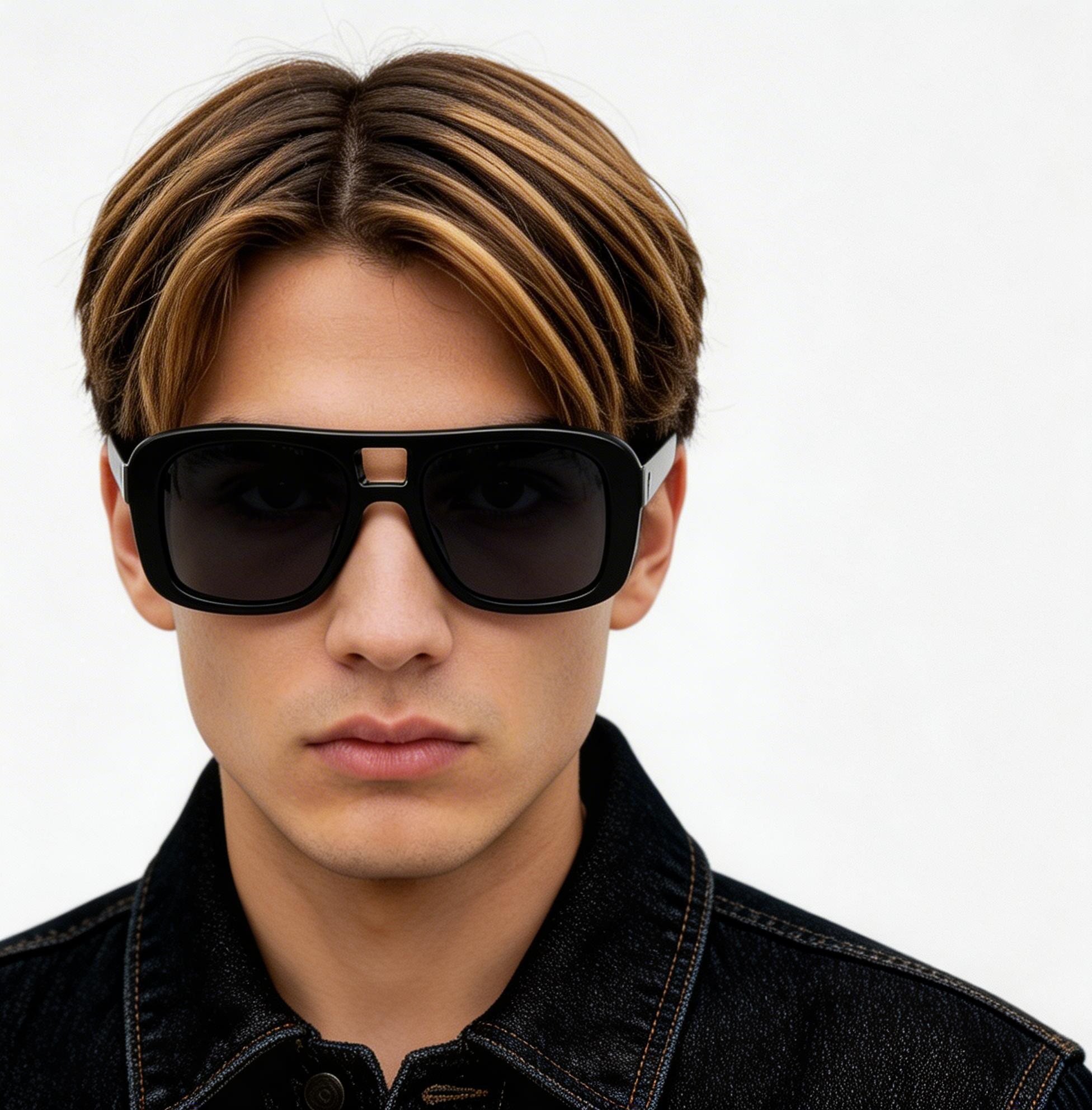 BS2607-0541_Black_Aviator_Acetate_sunglasses_model