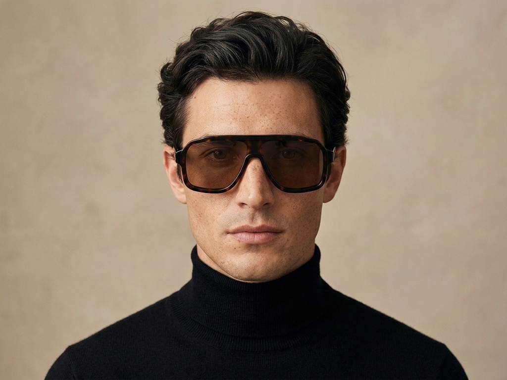 BS2607-0545_Tortoiseshell_Aviator_Acetate_sunglasses-tryon_male