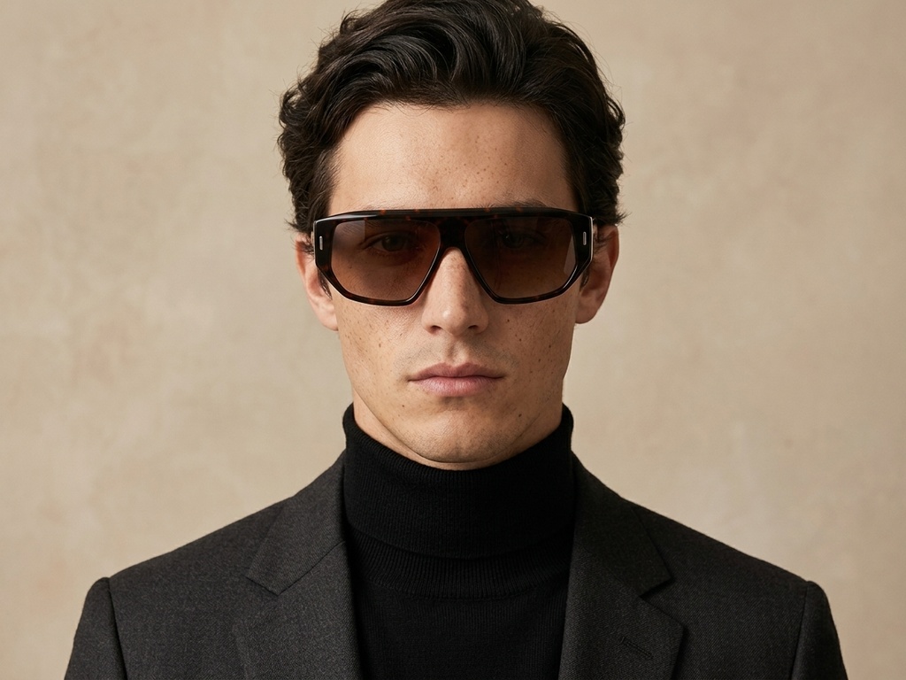 BS2607-0556_Tortoiseshell_Aviator_Acetate_sunglasses-tryon_male
