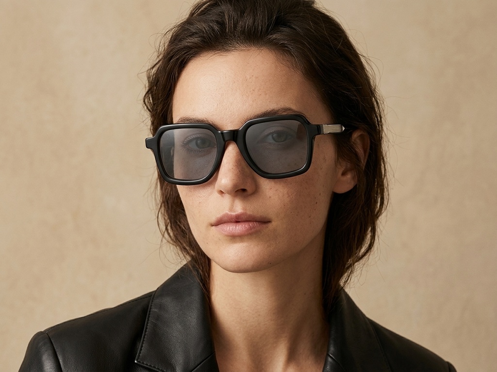 BS2607-0568_Black_Rectangular_Acetate_sunglasses_corner-tryon_female