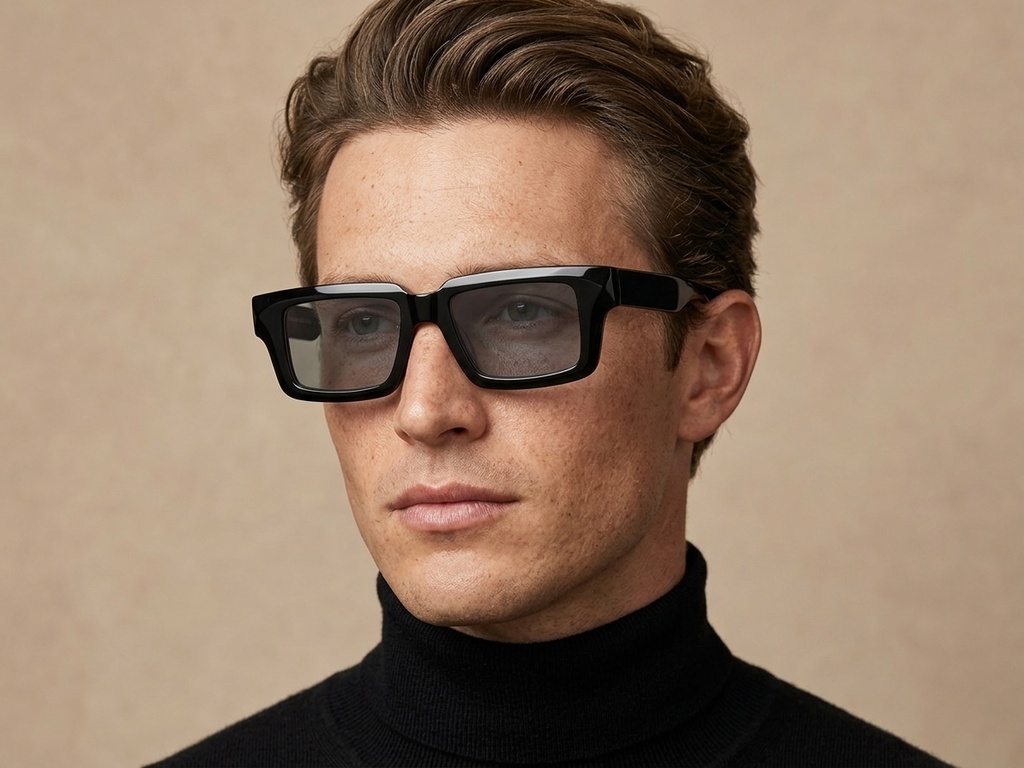 BS2607-0577_Black_Rectangular_Acetate_sunglasses-tryon_male