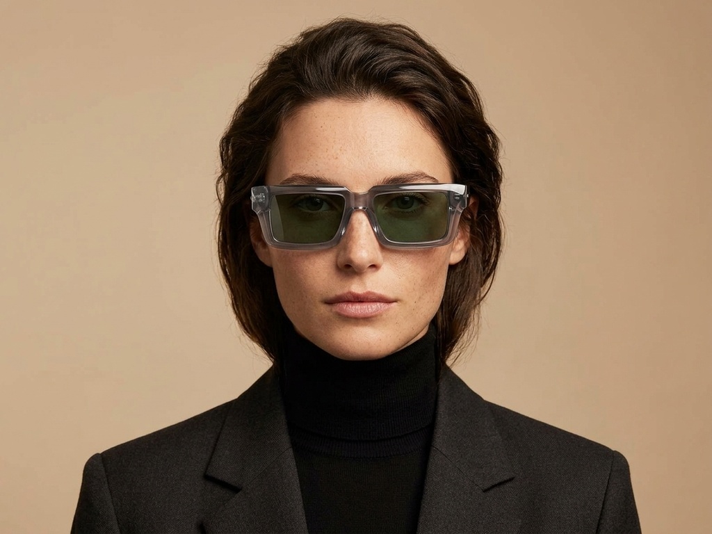 BS2607-0579_Grey_Rectangular_Acetate_sunglasses-tryon_female