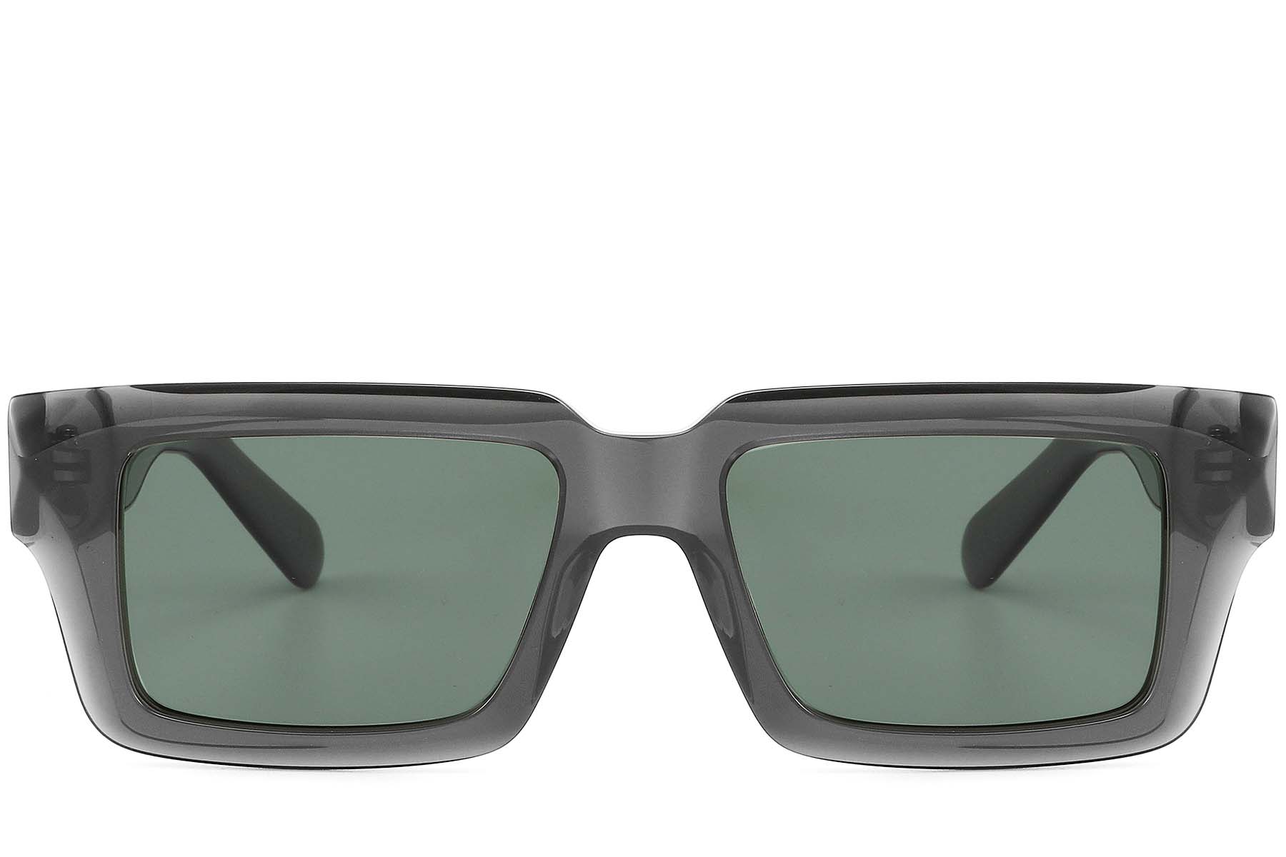 BS2607-0579_Grey_Rectangular_Acetate_sunglasses_front
