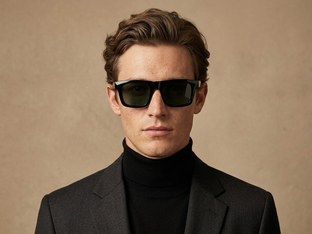 BS2607-0580_Black_Rectangular_Acetate_sunglasses-tryon_male