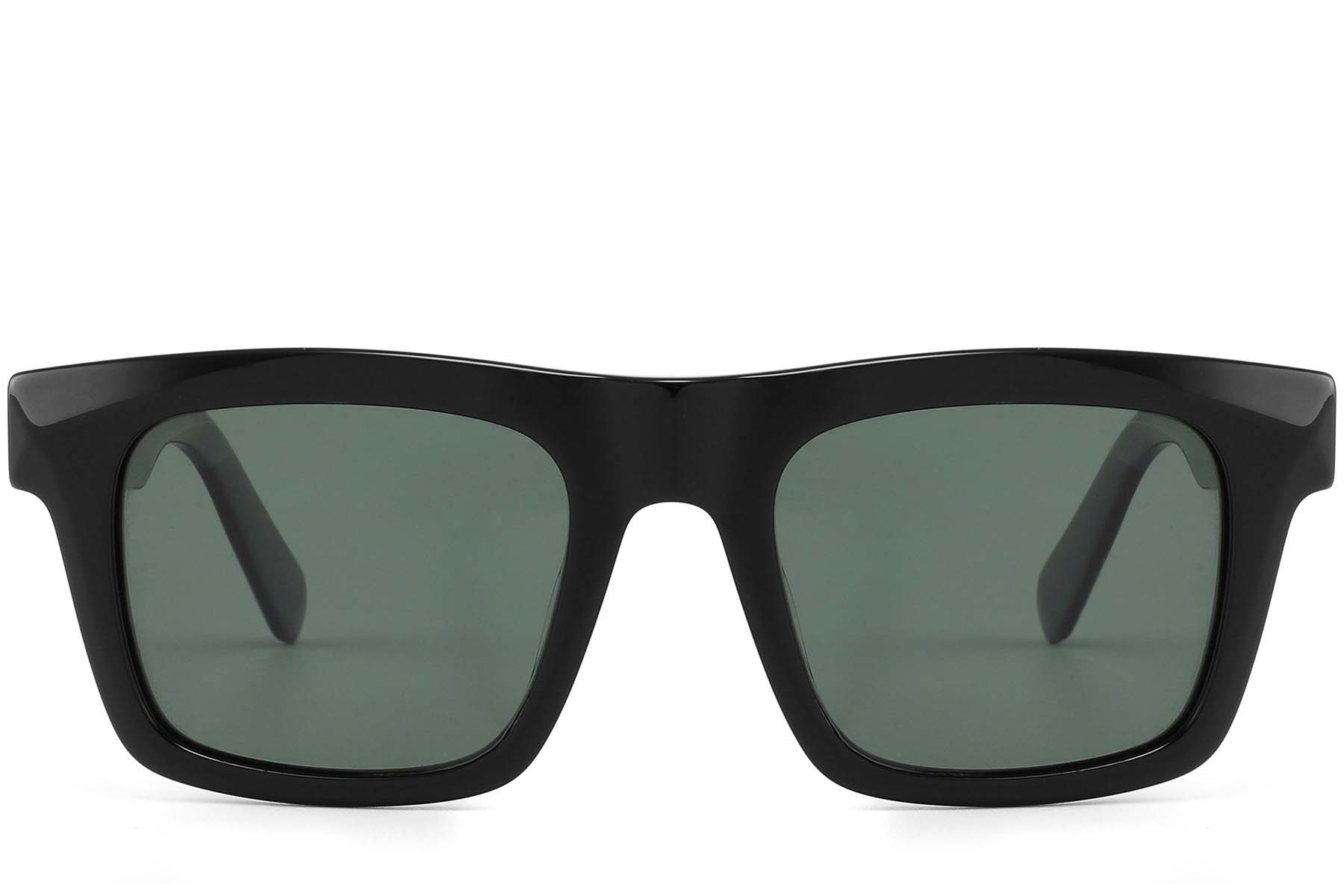 BS2607-0580_Black_Rectangular_Acetate_sunglasses_front