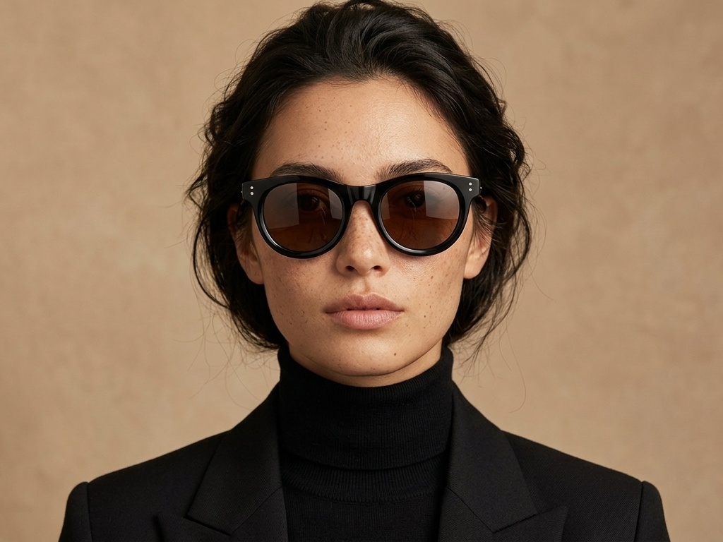 BS2607-0583_Black_Round_Acetate_sunglasses-tryon_female