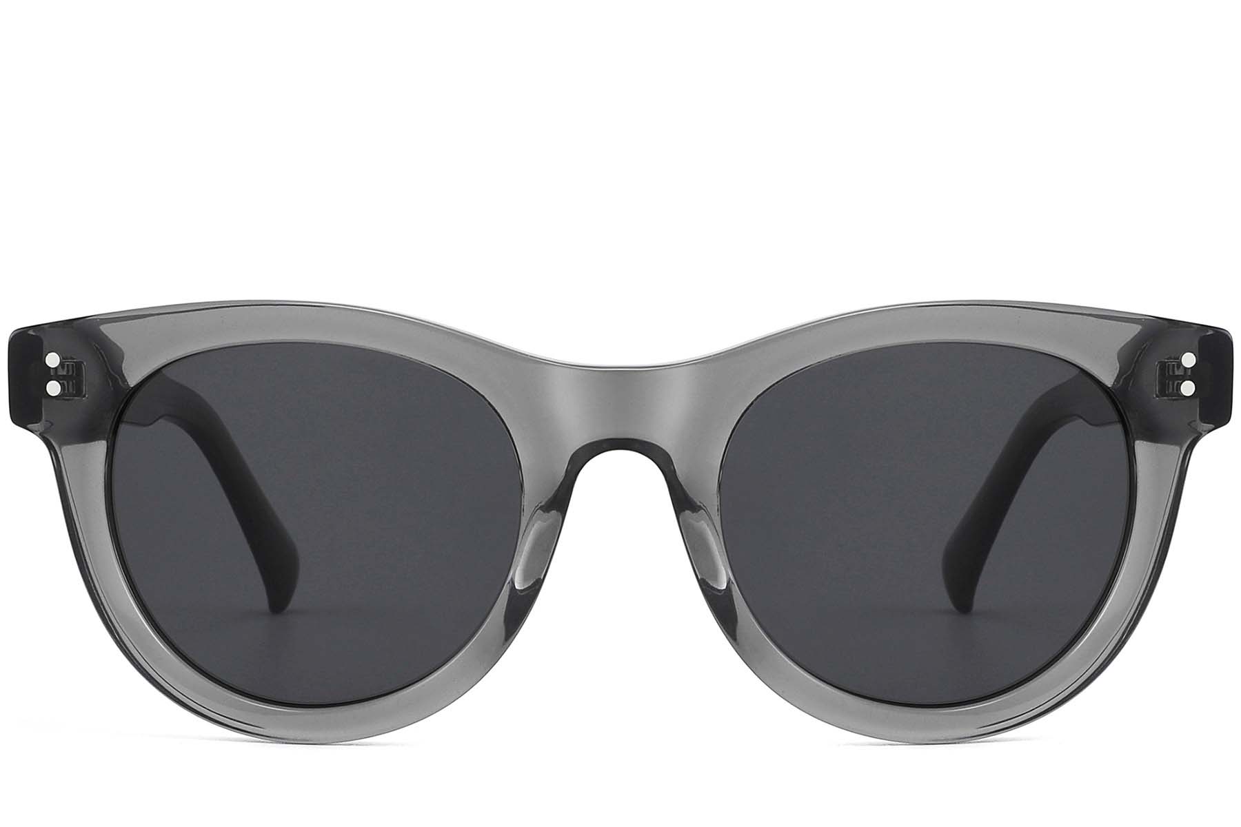 BS2607-0584_Grey_Round_Acetate_sunglasses_front