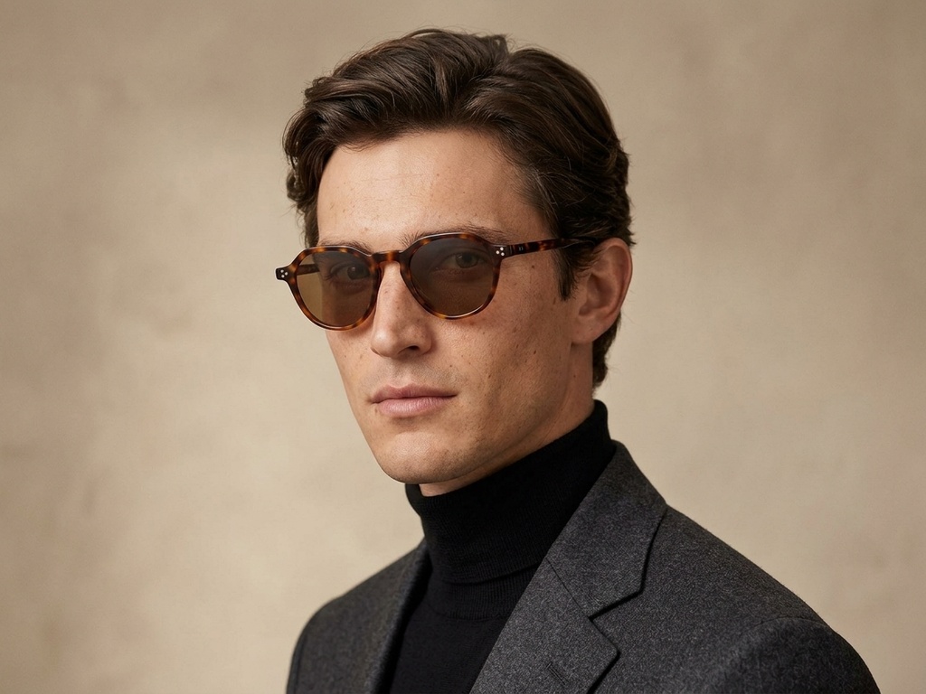 BS2607-0592_Tortoiseshell_Oval_Acetate_sunglasses-tryon_male