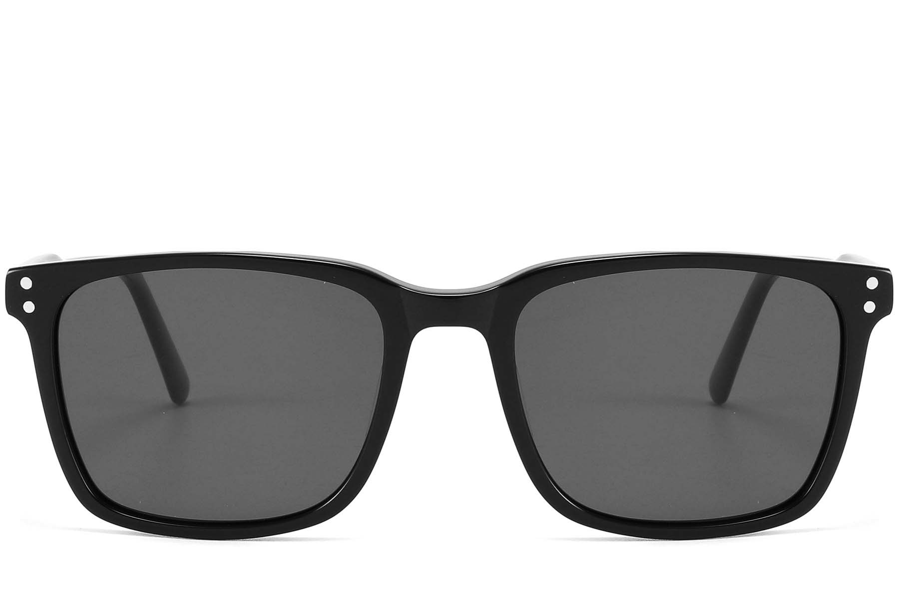 BS2607-0598_Black_Rectangular_Acetate_sunglasses_front