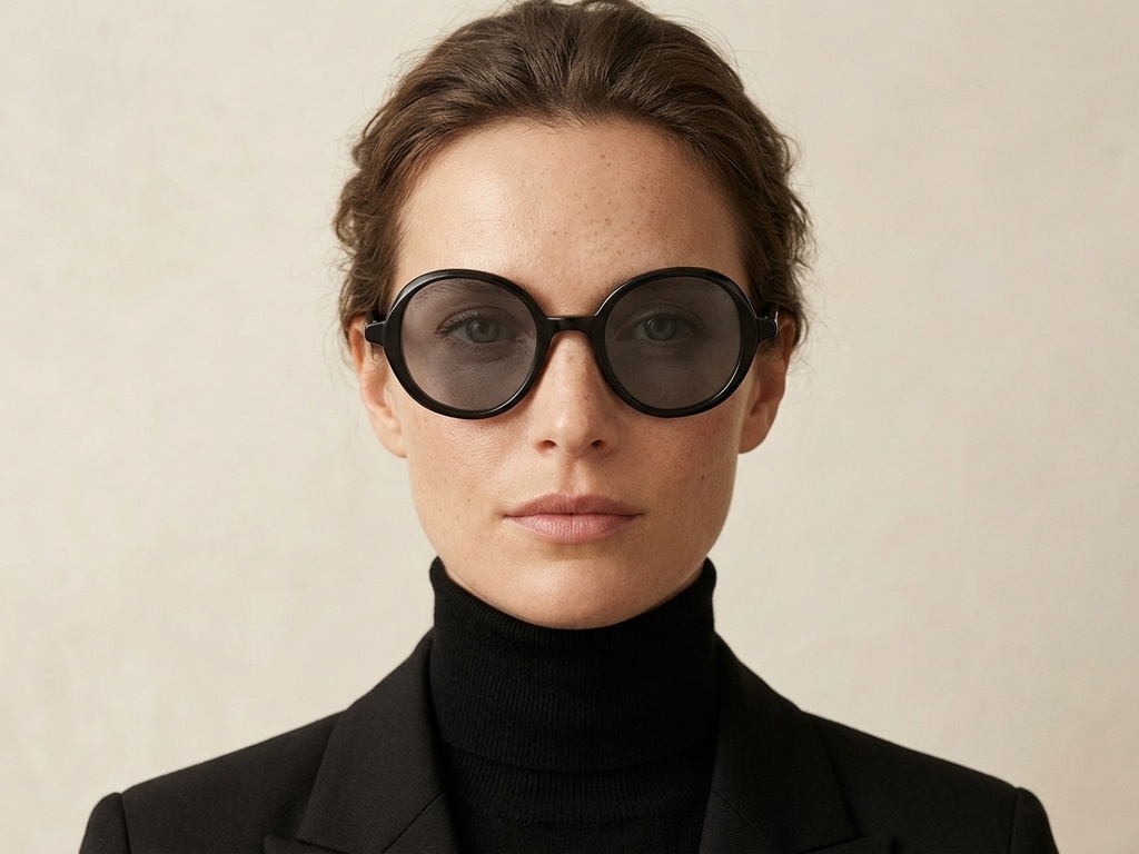 BS2607-0601_Black_Round_Acetate_sunglasses-tryon_female
